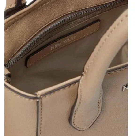NWT Nine West Maysenn Mini Crossbody Purse Satchel Barely Nude 👜 - Picture 3 of 9